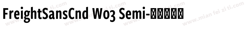 FreightSansCnd W03 Semi字体转换